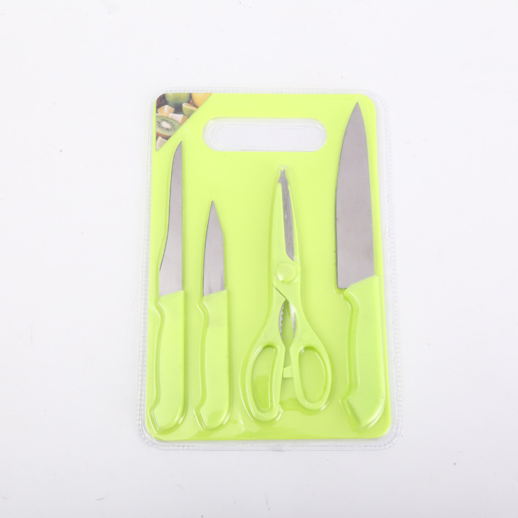 宝宝辅食刀具五件套 厨师刀 多用剪 鱼刀 菜刀 菜板等 厨房用具详情6