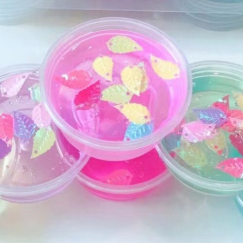 12 Portable Foaming Glue Slim Multi-Color Transparent Sand Skin Glue Stress Relief Lala Mud Crystal Colored Clay Stall