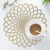 Yijia Nordic Simple PVC Tableware Coaster Modern Style Flower Dining Table Cushion Dresser Hollow Coffee Table Tablecloth