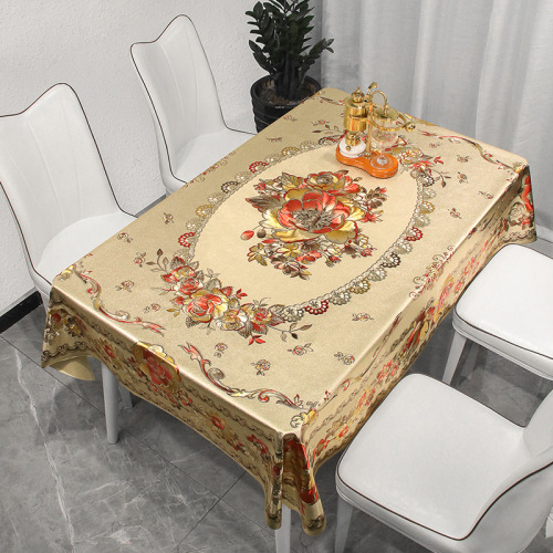 Nordic Tablecloth Desk Tablecloth Table Mat Waterproof Oil-Proof Washable Rectangular Coffee Table Kitchen dining Gilding Tablecloth 