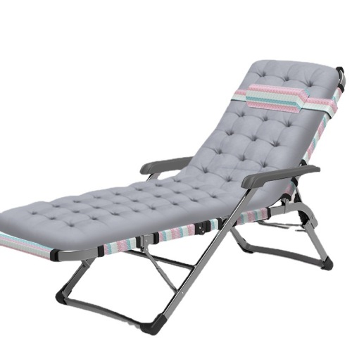 Outdoor Folding Recliner Office Lunch Break Bed Multifunctional Single Back Chair Portable Beach Chair Lazy Home Chair 