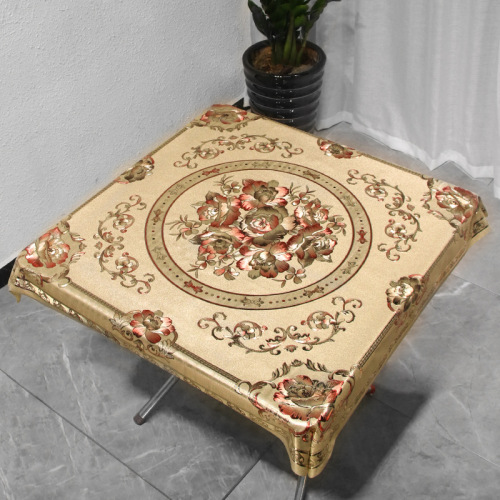 gilding tablecloth european and american style ins waterproof oil-draining plastic disposable pvc dining table fabric stall e-commerce live supply