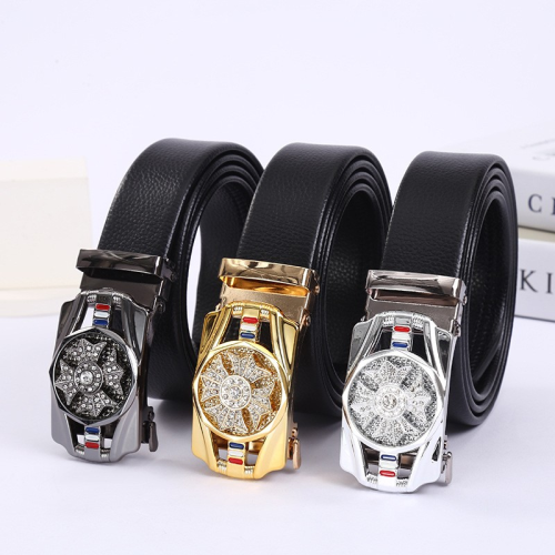 Rotating Sports Car Automatic Buckle Internet Celebrity Young Fashion Edging Casual Belt Business Belt High-End Elegant
