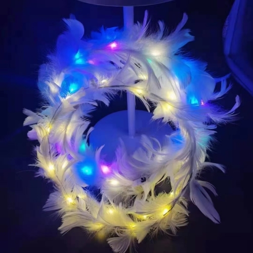 new goose feather garland light-emitting toys small gifts three-speed adjustment tourist area stall night market park hot selling