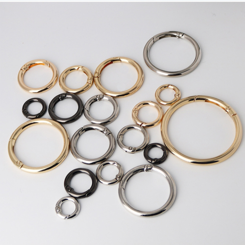 20mm mountaineering kettle ring alloy ring spring coil broken ring luggage connection round ring hair ball hanging buckle key ring