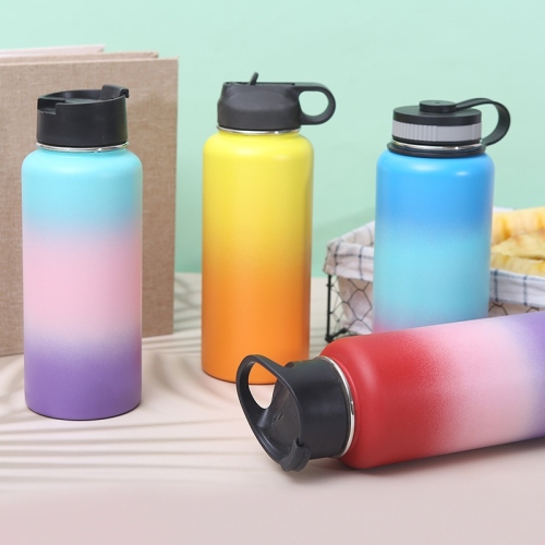New 304 Stainless Steel Vacuum Thermos Cup Space Pot European and American Stainless Steel Vacuum Bottle Generation Hair