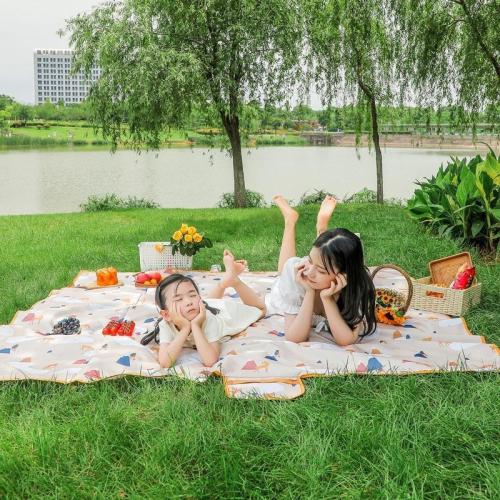 Outdoor Picnic Mat Ins Style Nordic Outing Portable Moisture-Proof Camping Mat Children‘s Spring Outing Large Cushion