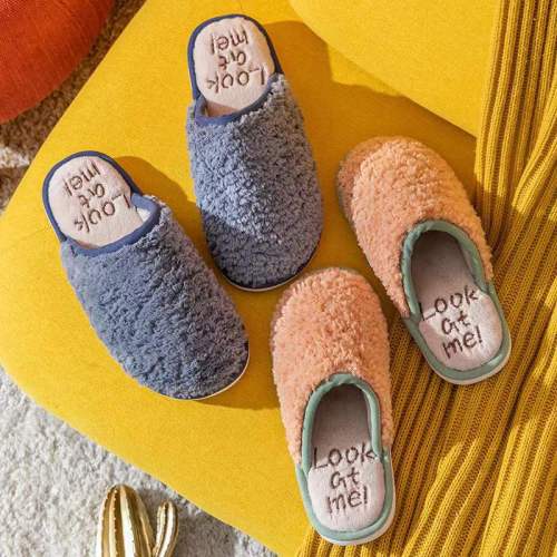 factory direct sales simple fashion home outdoor dual-use cotton slippers warm comfortable deodorant home slippers
