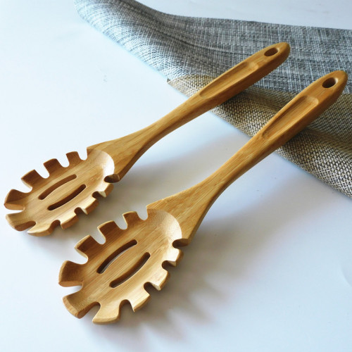 factory direct bamboo spoon bamboo shovel non-stick pot salad spoon creative spoon kitchen tableware