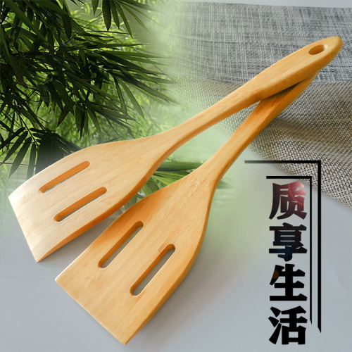 Factory Direct Sales Second Line Creative Ladel Kitchen Tableware Bamboo Rice Spoon Non-Stick Pan