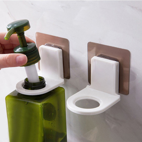 Traceless Magic Shower Gel Rack Storage Hand Sanitizer Detergent Hook Wall Storage Sticky Hook Soap Dispenser Rack