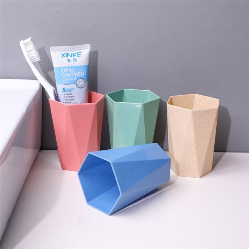 creative geometric rhombus toothbrush cup mouthwash cup toothbrush cup simple household couple toothbrush cup wash cup