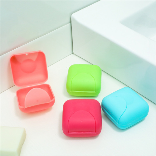 creative handmade soap box seal for travel and business trip soap box with lid portable candy-colored soap box with lock