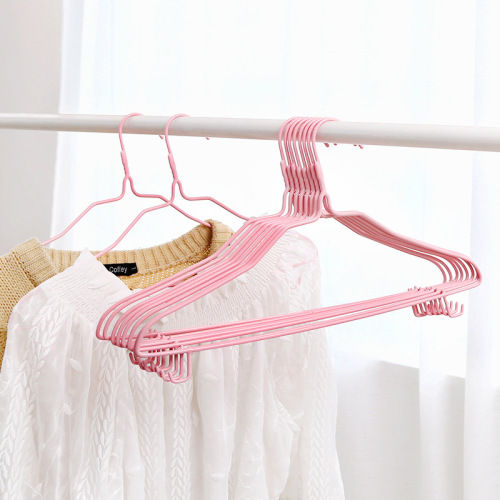 pvc coated hanger wholesale adult clothes drying rack thickened clothes hanger with hook supply