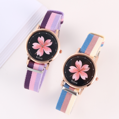 Factory direct selling foreign trade cross-border hot selling nylon leather leisure fashion women's Quartz Watch