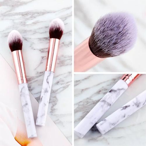 Single Marbling Makeup Brush Flame Repair Highlight Blush Brush Beginner Brush Beauty Tools in Stock