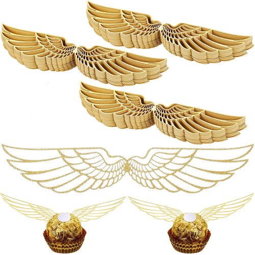 Amazon New Hollow Chocolate Inserts Factory Wholesale Cross-Border Hot Selling Cake Three-Dimensional Wings Decoration