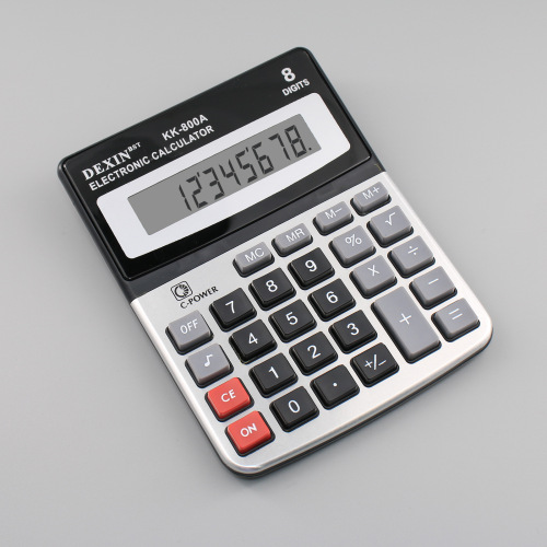800a Metal Band Ring Calculator 8-Digit Business Accounting Computer Classic Office Electronic Computer
