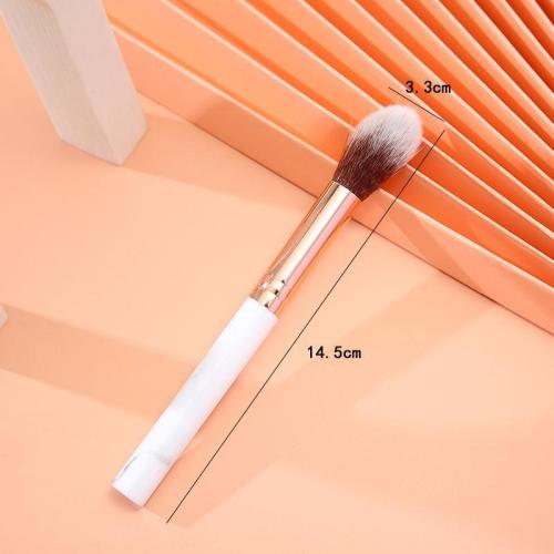 Single Marble Makeup Brush Pattern Flame Repair Highlight Blush Brush Beginner Loose Brush Beauty Tool 