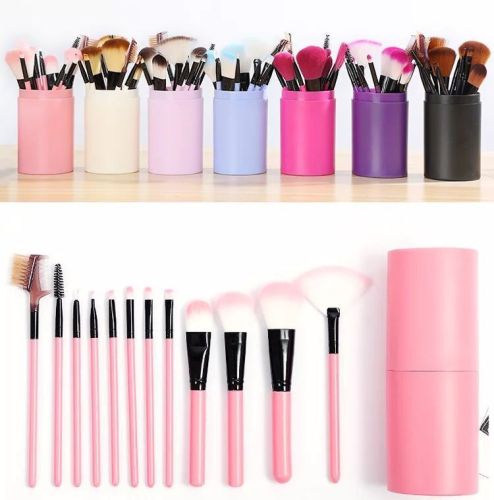 factory direct supply eye shadow brush set 12 makeup brushes barrel brush blush brush makeup brush set beauty tools