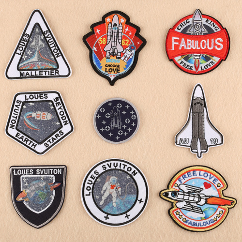 duo ku embroidery patch embroidery astronaut printing embroidered armband clothing accessories hat badge bag accessories cloth stickers