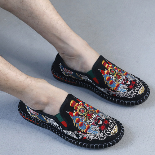 old beijing traditional handmade cloth shoes social shoes embroidered hengtai cloth shoes super light super soft multi-yer bottom social shoes
