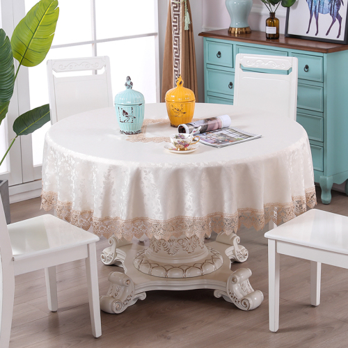Round Table Tablecloth Fabric round Household Internet Celebrity round Tablecloth Tablecloth Fabric Cotton and Linen New Chinese Style round Table Cloth Tablecloth round