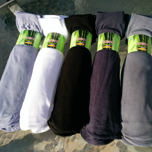autumn and winter thin men‘s stockings bamboo charcoal fiber short stockings stall foot bath socks wholesale