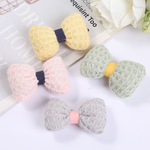 korean style wool bow dog leash accessories cartoon chest strap pet outing chain decoration