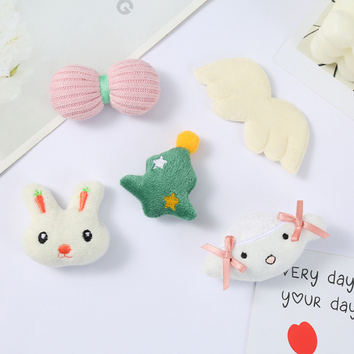 Factory Direct Supply Small Fresh Mini Cartoon Plush Doll Accessories DIY Children‘s Shoes， Socks and Hats Barrettes Accessories