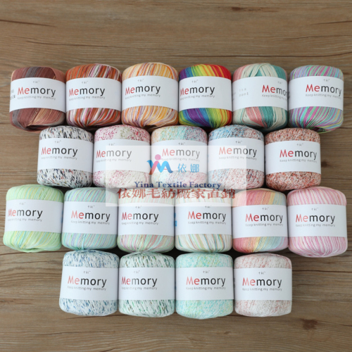 factory wholesale ten-section dyed lace thread no. 3 five-strand pure cotton thread spring and summer clothes yarn wool material package
