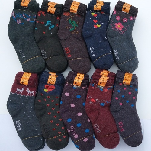 autumn and winter wool-like women‘s socks wool socks thickened warm socks stall socks mid-calf women‘s socks cheap supply