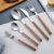 Knife Fork and Spoon Western FoodSteak Dinner Knife Main Meal Spoon Meal Internet Celebrity Tableware Dessert Spoon