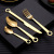 Western Style Steak Knife and Fork Household Hotel Thick 304 Stainless Steel Western Tableware Knife Fork and Spoon Suit