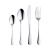 1010 Tableware Set Black Gold Plated Stainless Steel Knife and Forks Creative Color Western Food/Steak Knife and Fork