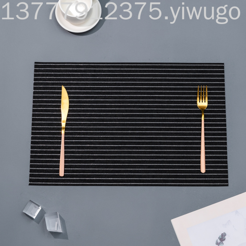 Multi-Color Optional Square Western Food Placemat New Restaurant Hotel Coffee Pad PVC Modern Minimalist Placemat