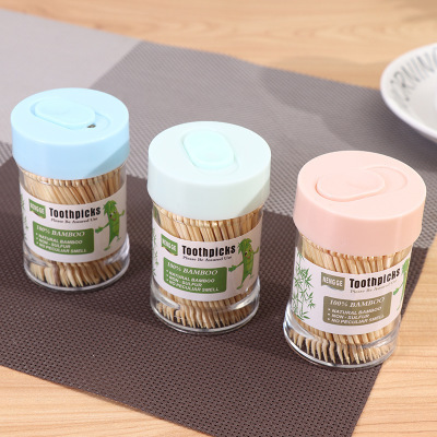 Toothpick Wholesale Slide Toothpick Disposable Bamboo Toothpick Environmentally Friendly Odorless Home Hotel Toothpick Box 