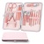 18 pieces rose gold stainless steel nail tools manicure pedicure set nail clipper set
