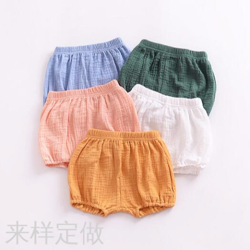 baby bread pants children boys and girls cotton linen large pp shorts infant bloomers