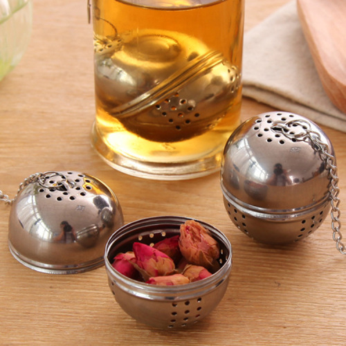 home stainless steel tea ball hanging tea filter creative tea leak hot pot seasoning ball wholesale