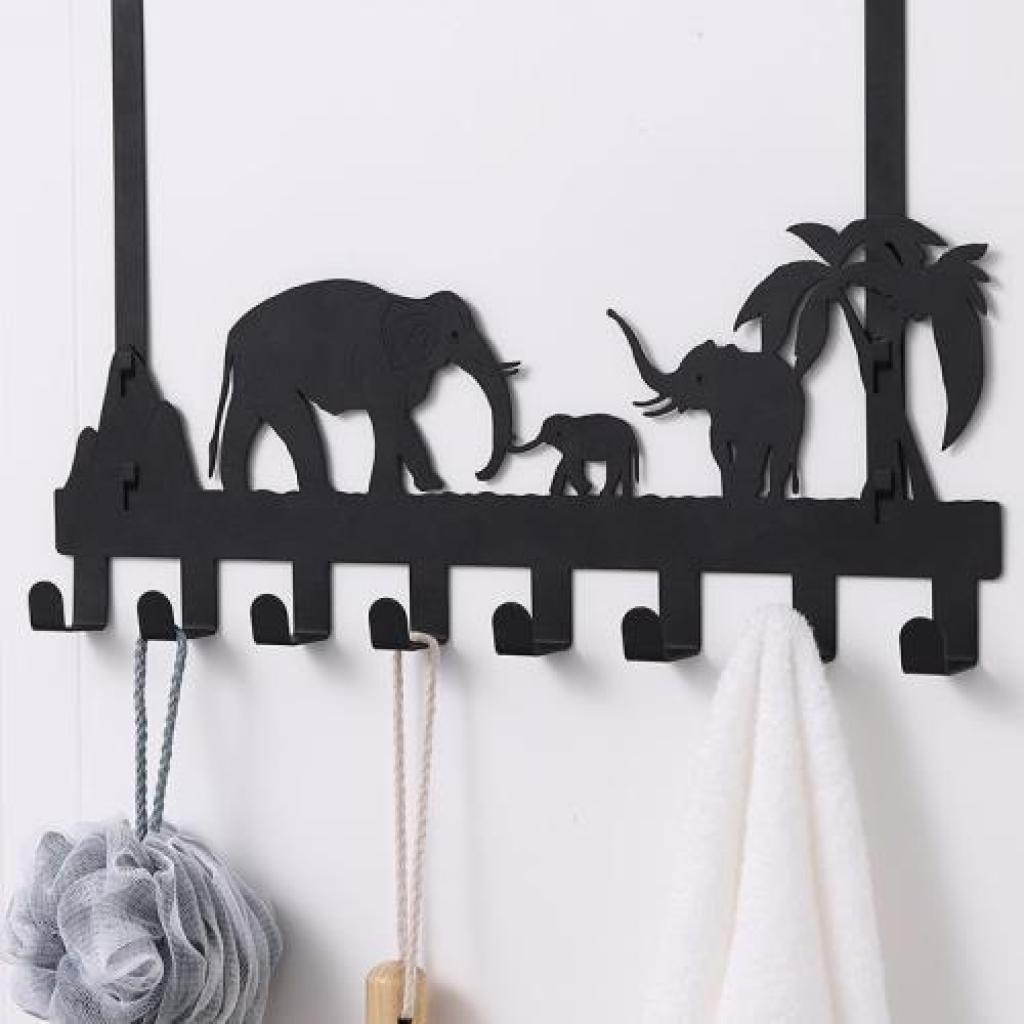 门后挂钩挂衣架卧室门免打孔衣钩衣服挂架壁挂墙壁厨房门上置物架详情3