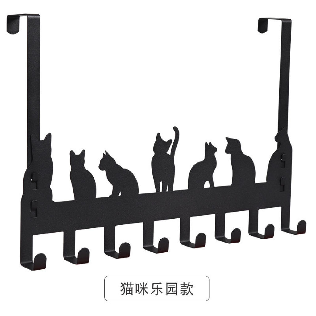 门后挂钩挂衣架卧室门免打孔衣钩衣服挂架壁挂墙壁厨房门上置物架详情8