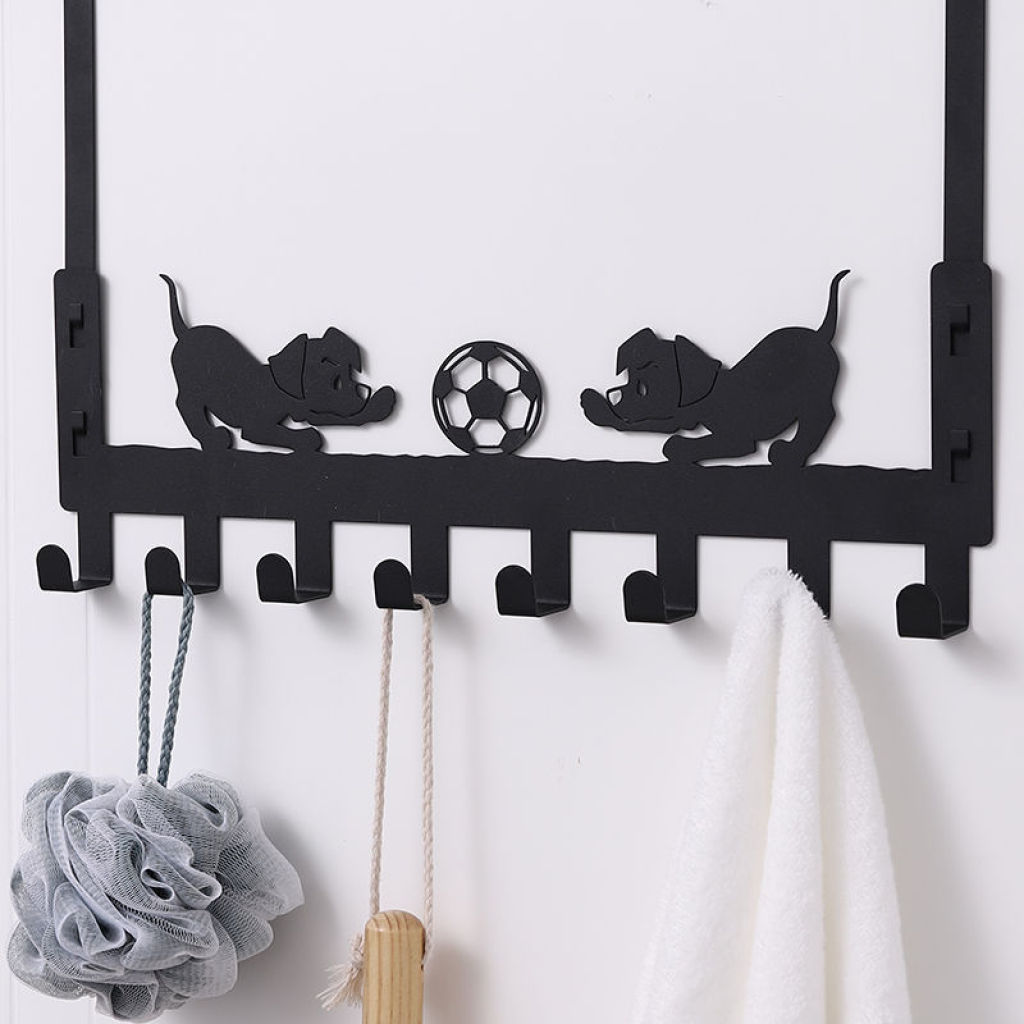 门后挂钩挂衣架卧室门免打孔衣钩衣服挂架壁挂墙壁厨房门上置物架详情9