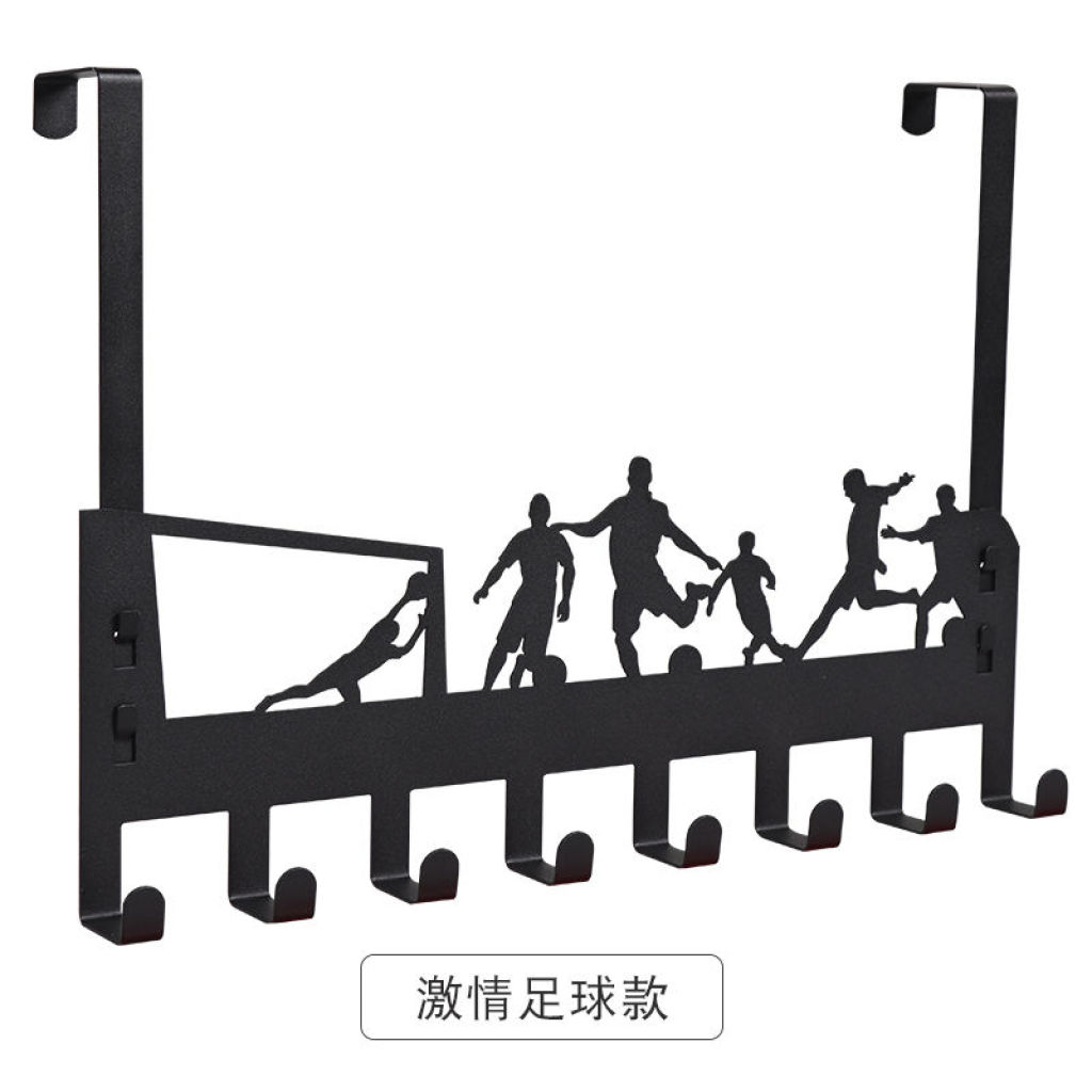 门后挂钩挂衣架卧室门免打孔衣钩衣服挂架壁挂墙壁厨房门上置物架详情7