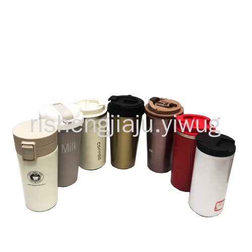 Advanced Stainless Steel Coffee Cup Tea Insulation Cup Double Insulation Metal Cup Straw Milk Cup RS-201523