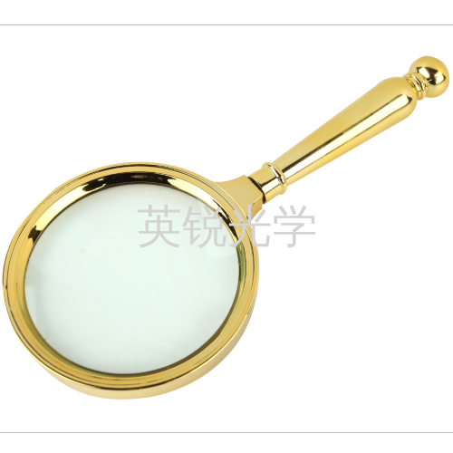90mm large eyepiece copper-plated magnifying glass for the elderly reading