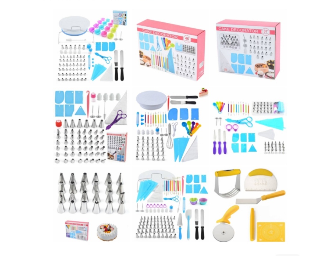 Stainless steel piping nozzle, piping cutter, piping bag, baking set pic 17