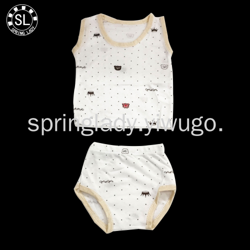 pring Lady Baby Vest Shorts Hurdle Vest Printed Vest Shorts 