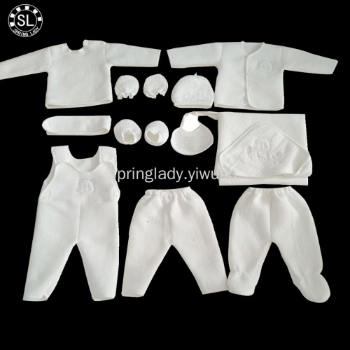 Spring Lady Newborn Thermal Underwear 11-Piece Suit autumn and Winter Thickened Male and Female Baby Clothes Children‘s Clothing
