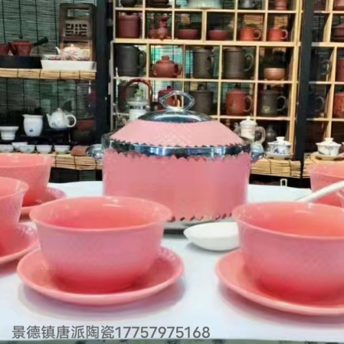jingdezhen ceramic soup pot set casserole turkey pot milk pot rice noodle pot soup binaural soup pot kitchen supplies